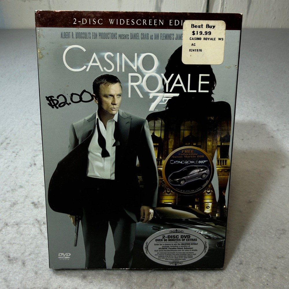 Casino Royale DVD 2-Disc Widescreen Edition Daniel Craig James Bond 007 2007